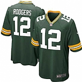 Nike Men & Women & Youth Packers #12 Aaron Rodgers Green Team Color Game Jersey,baseball caps,new era cap wholesale,wholesale hats